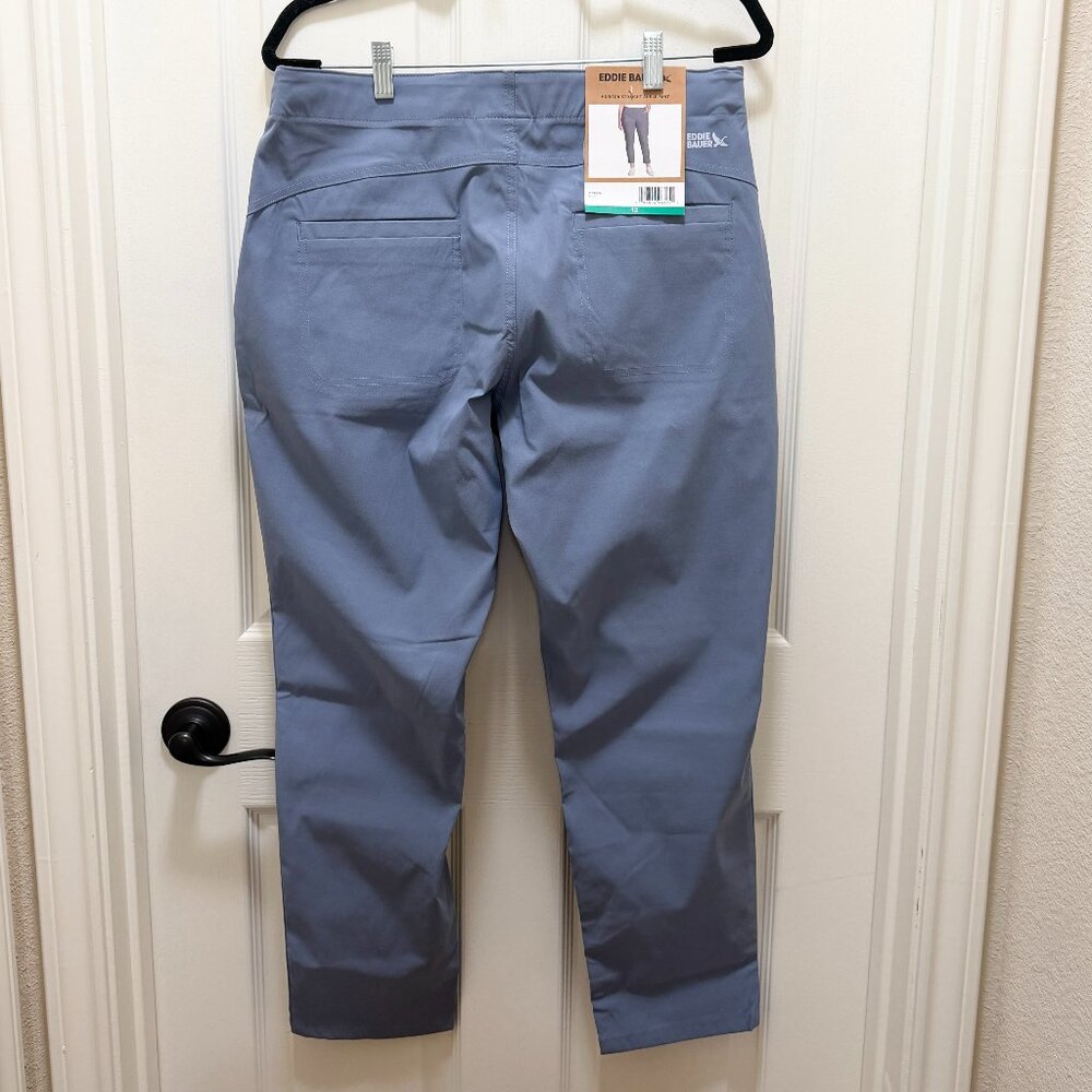 Eddie Bauer Women's Horizon Straight Ankle Pant Size 12 Blue Outdoor Casual NEW - Picture 11 of 16